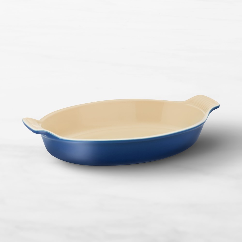 Le Creuset Heritage Stoneware Oval Gratin - 11", Lapis