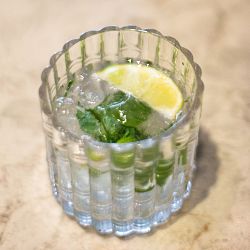 Mahalo Bamboo Double Old-Fashioned Glasses, Set of 4