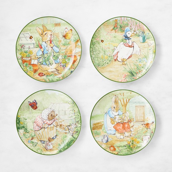  Peter Rabbit プレート 6枚セット Peter Rabbit™ 12-Piece Breakfast Set | Williams Sonoma
