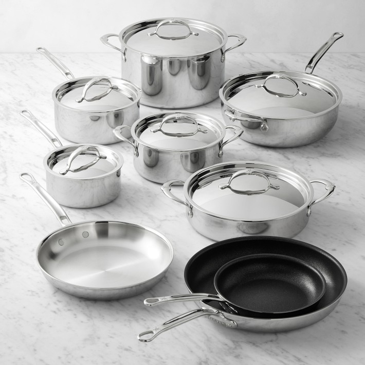 All-Clad D3® Tri-Ply 10-Piece Cookware Set | Williams Sonoma