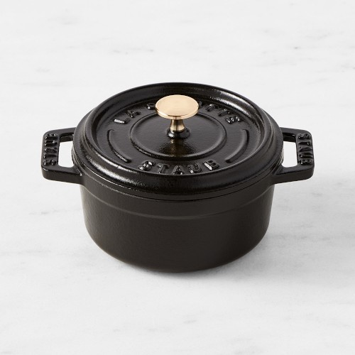 Staub Enameled Cast Iron Mini Cocotte,.25-Qt., Matte Black