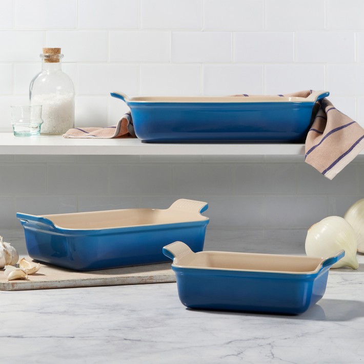 Le Creuset Heritage Rectangular Dishes Set of 3 | Williams Sonoma