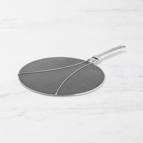 Stainless-Steel Odour Absorbing Splatter Screen with Folding Handle