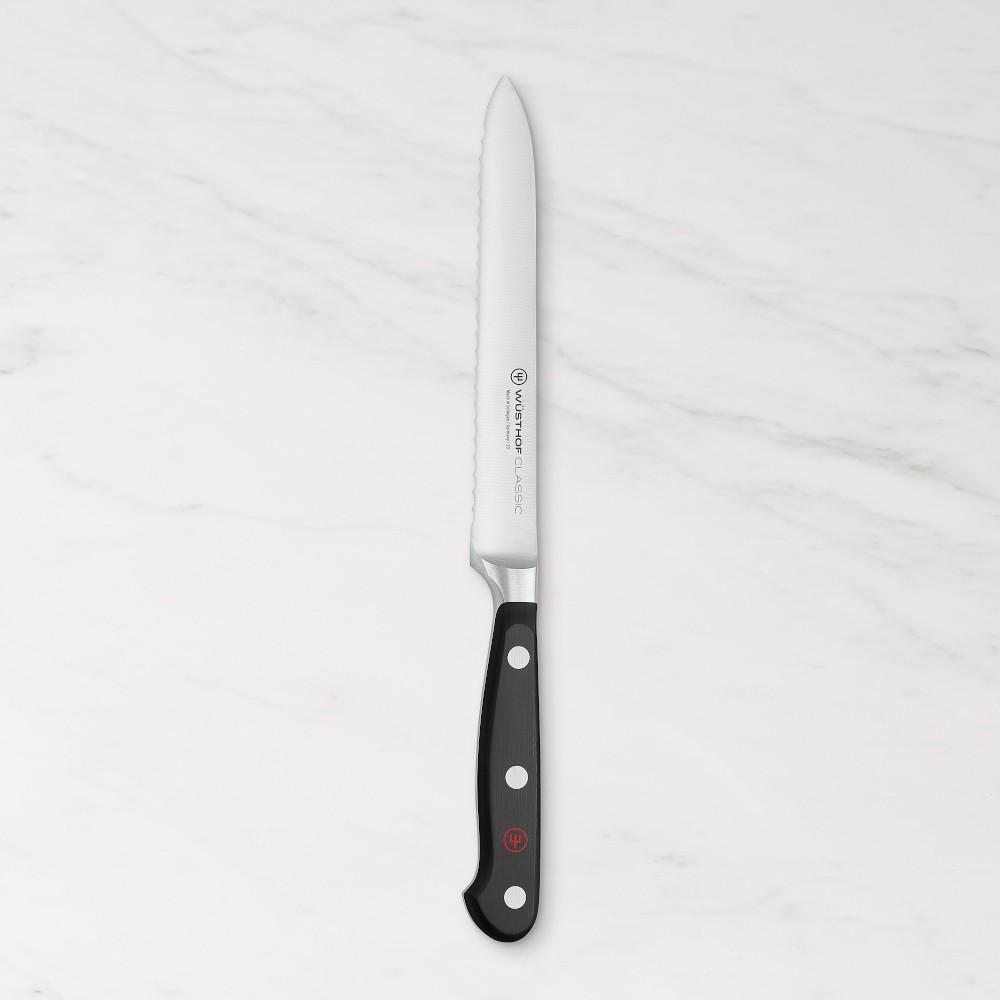 WÜSTHOF Classic Serrated Utility Knife, 5"