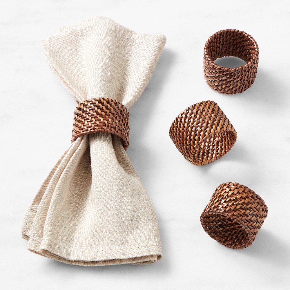 Nito Napkin Rings, Set of 4 - Set of 4