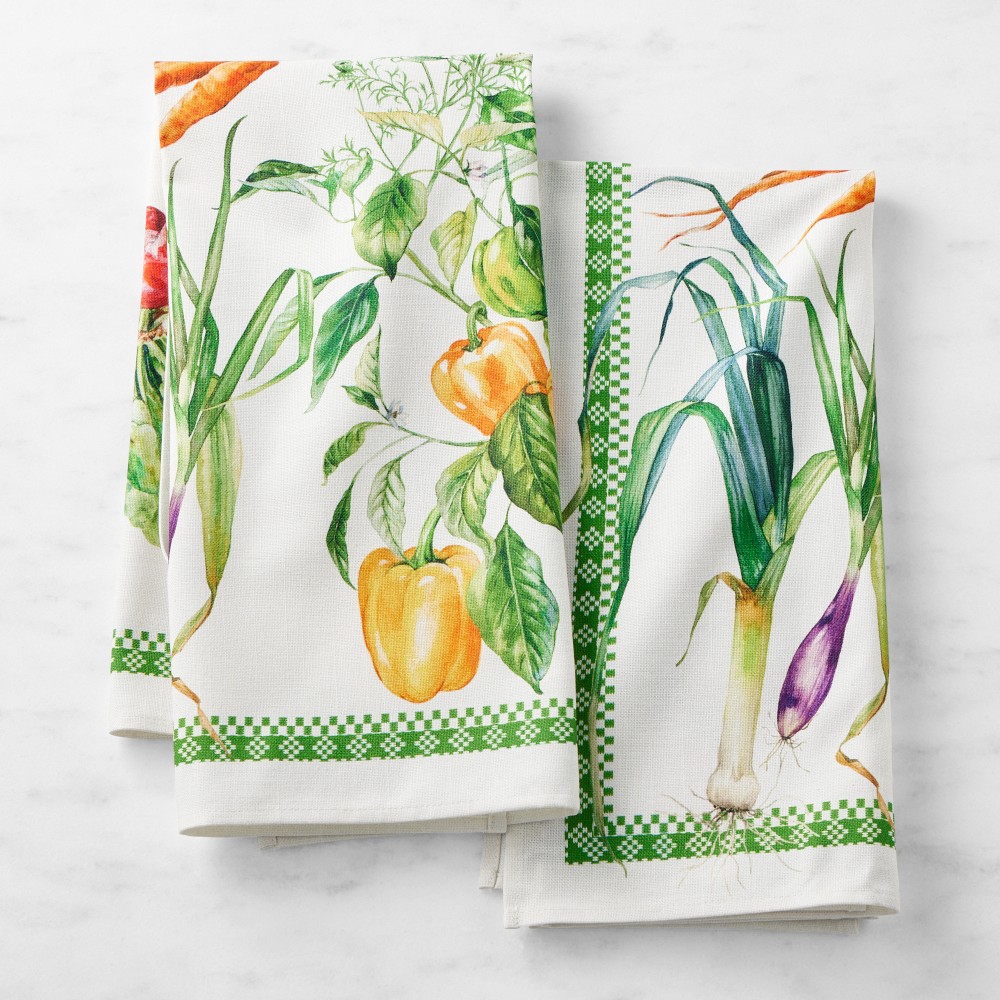 Garden Vegetable Towels, Set of 2 - Set of 2
