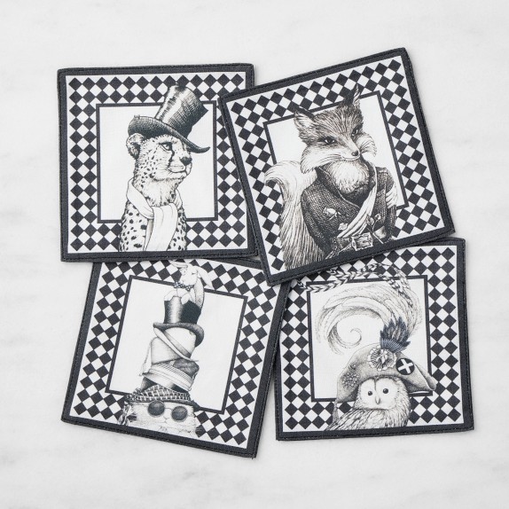 Rory Dobner x Williams Sonoma Ink House Coasters, Set of 4