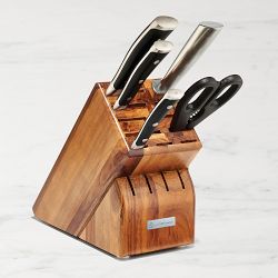 Wüsthof Classic Ikon 6-Piece Starter Knife Block Set, Acacia