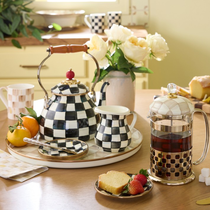 MacKenzie-Childs Courtly Check Tea Kettle | Williams Sonoma