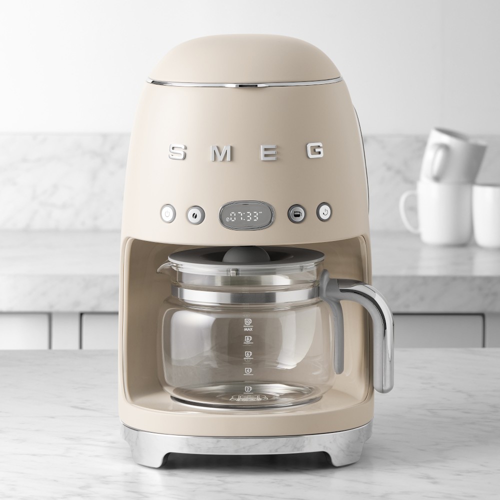 SMEG Drip Coffee Maker, 10-cup - Moonlight