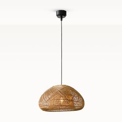Hallie Indoor/Outdoor Pendant, 19", Natural