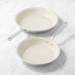 Made In Stainless-Steel Ceramic Nonstick Fry Pan Set, 10" & 12"