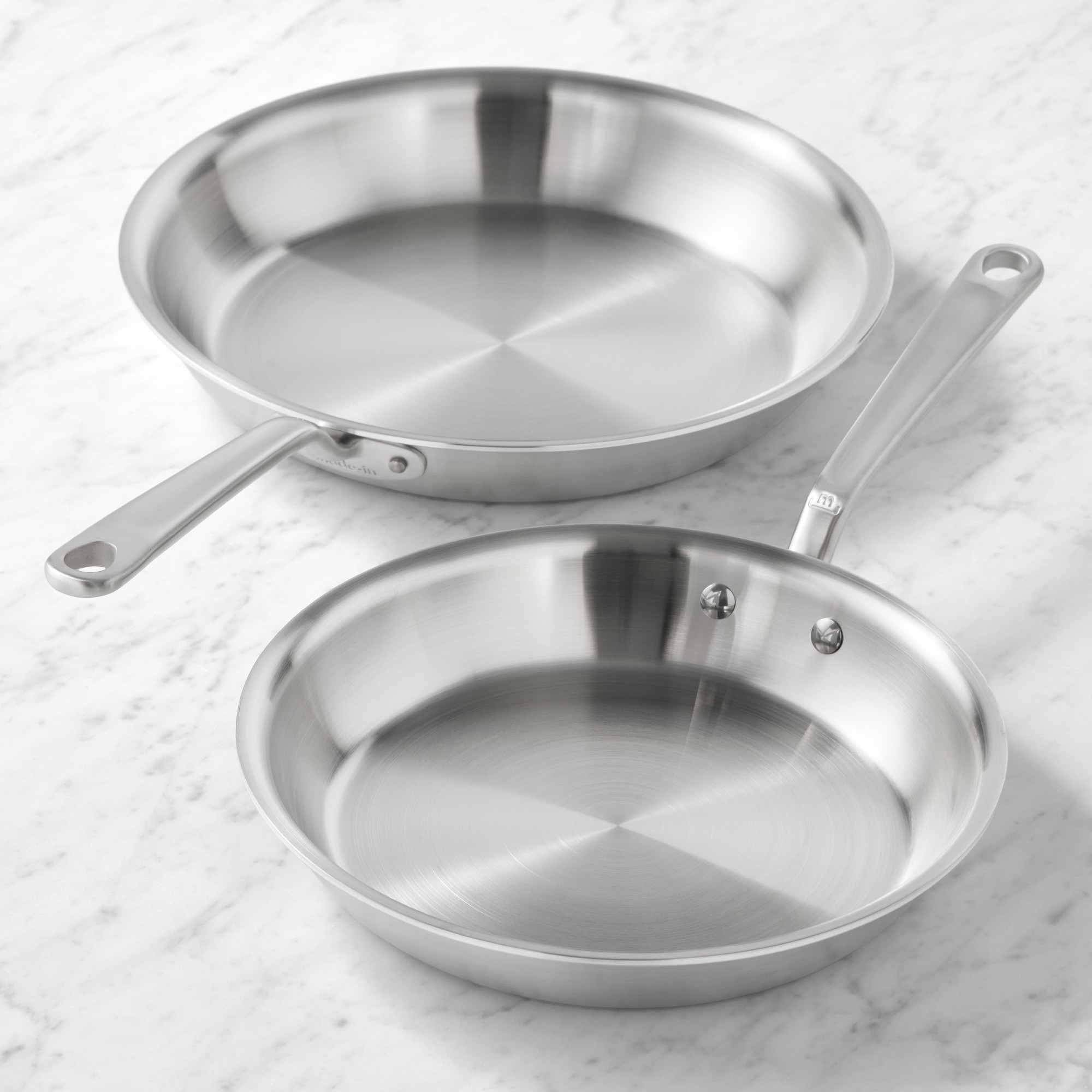 Made In Stainless-Steel Fry Pan, Set of 2 Simolary simolary.com