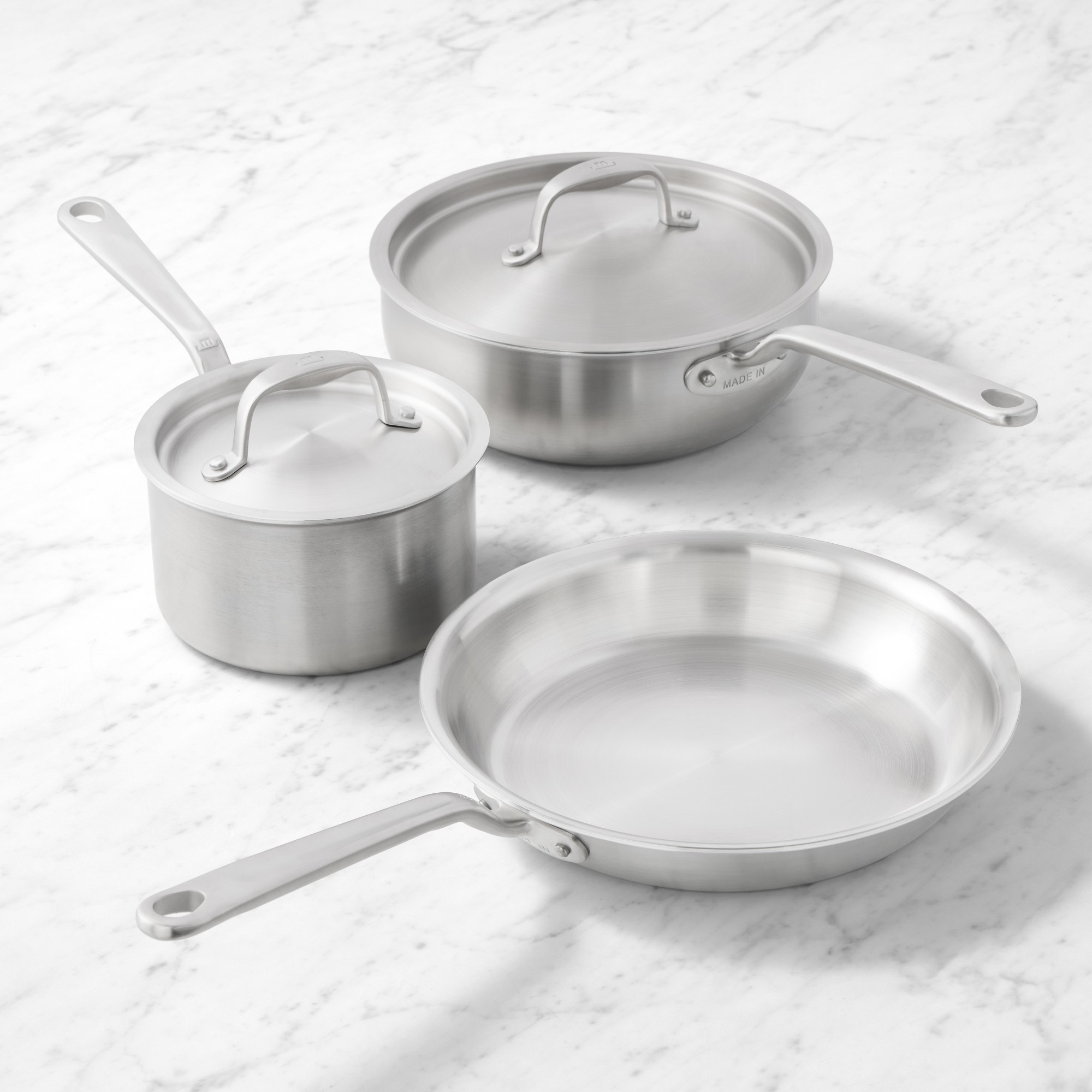 Made In Stainless-Steel 5-Piece Cookware Set Simolary simolary.com