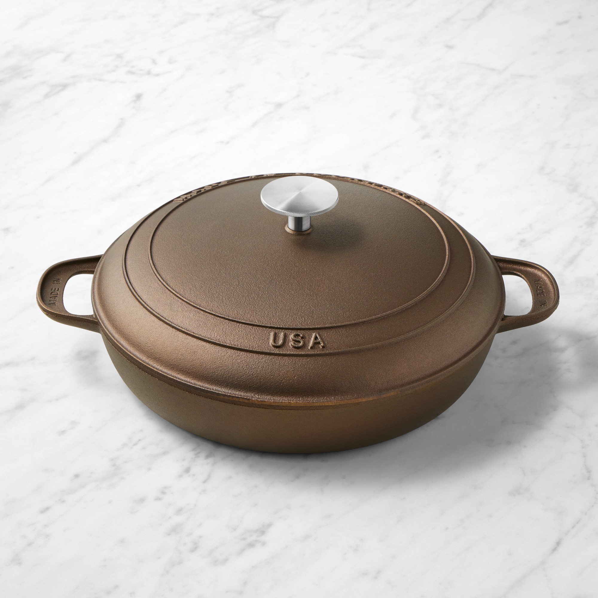 Made In Seasoned Cast Iron Braiser, 4-Qt. Simolary simolary.com