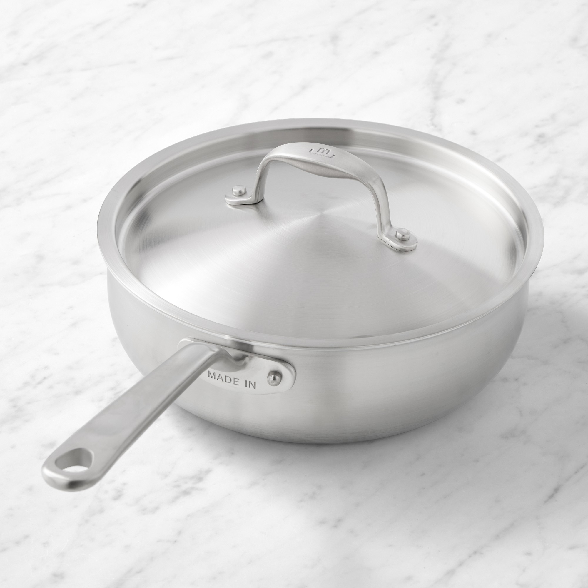 Made In Stainless-Steel Saucier, 3-Qt. Simolary simolary.com