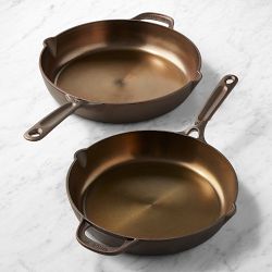 Made In Seasoned Cast Iron Skillet Set, 10" & 12"
