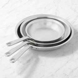 Made In® Stainless-Steel Fry Pan, Set of 3