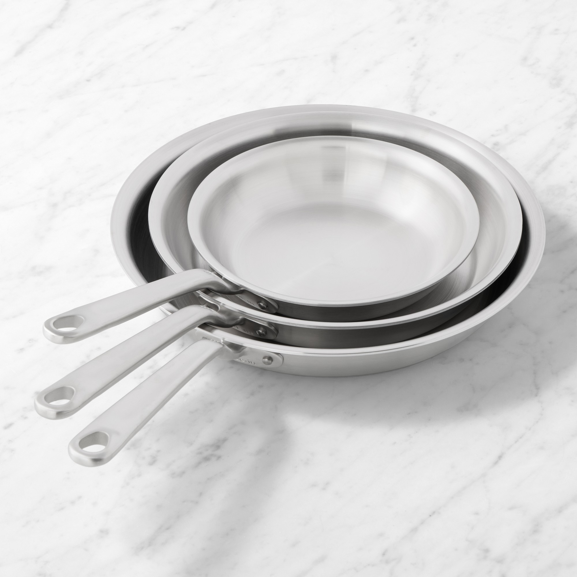 Made In Stainless-Steel Fry Pan, Set of 3 Sansujyuku sansujyuku.com