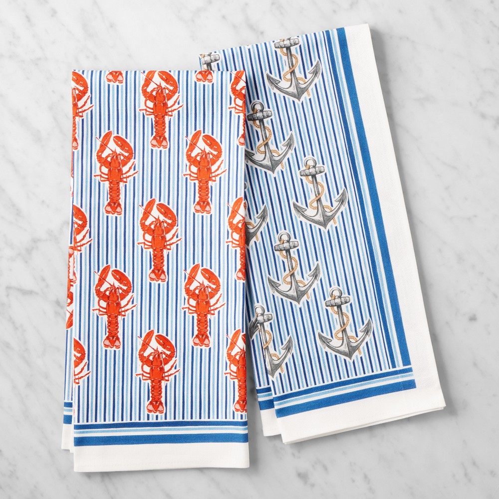 Nantucket Tea Towels, Set of 2 - Set of 2