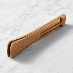 Acacia Flat Salad Tongs