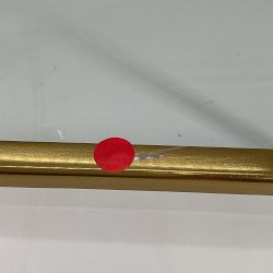 OPEN BOX: Antique Brass and Glass Tray