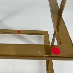 OPEN BOX: Marble &amp; Brass 3 Tiered Stand