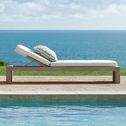 Larnaca Outdoor Grey Teak Chaise