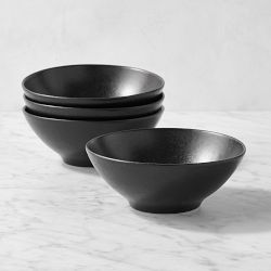Apilco Reglisse Bowls, Set of 4, Black