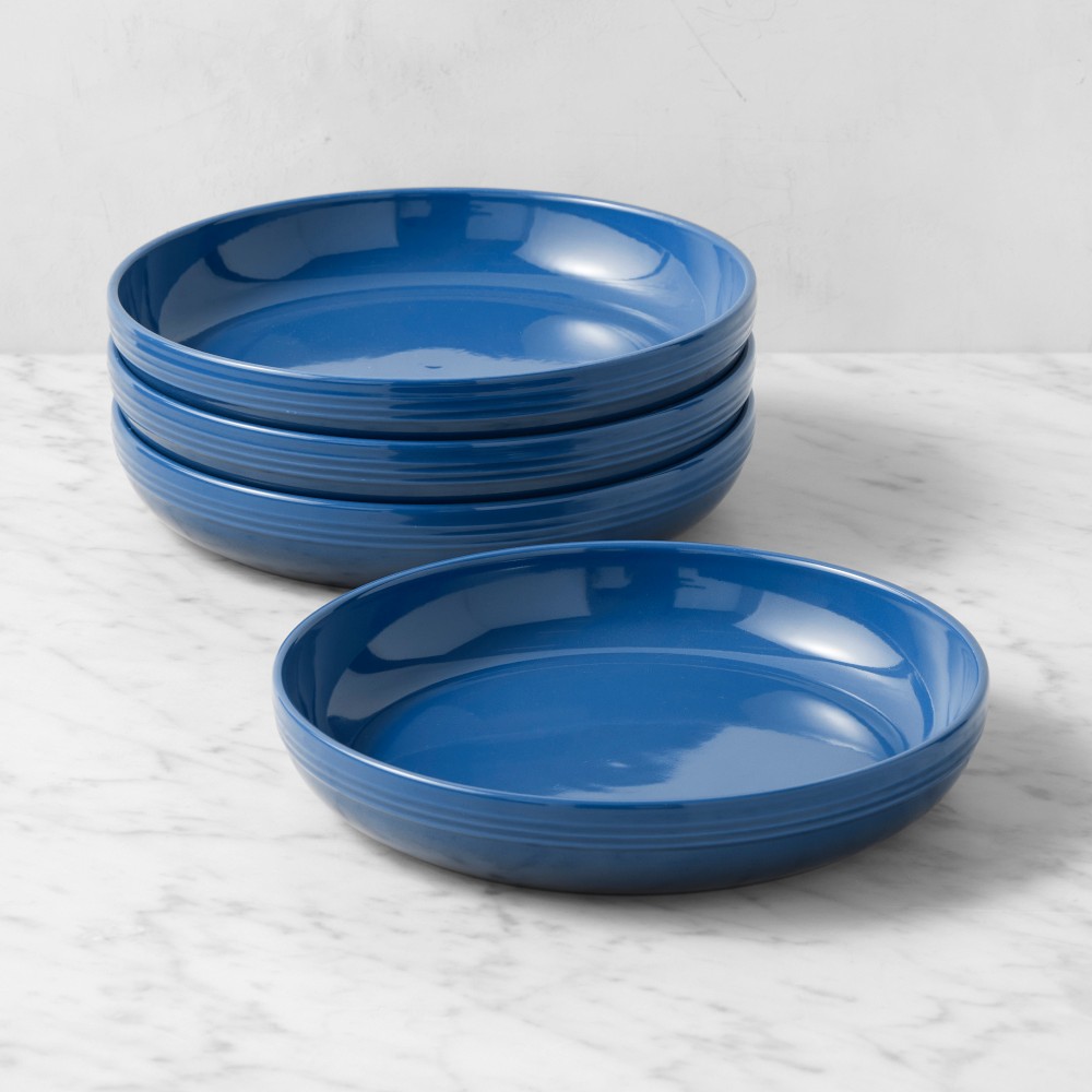 Le Creuset San Francisco Coupe Pasta Bowls - Set of 4, Lapis
