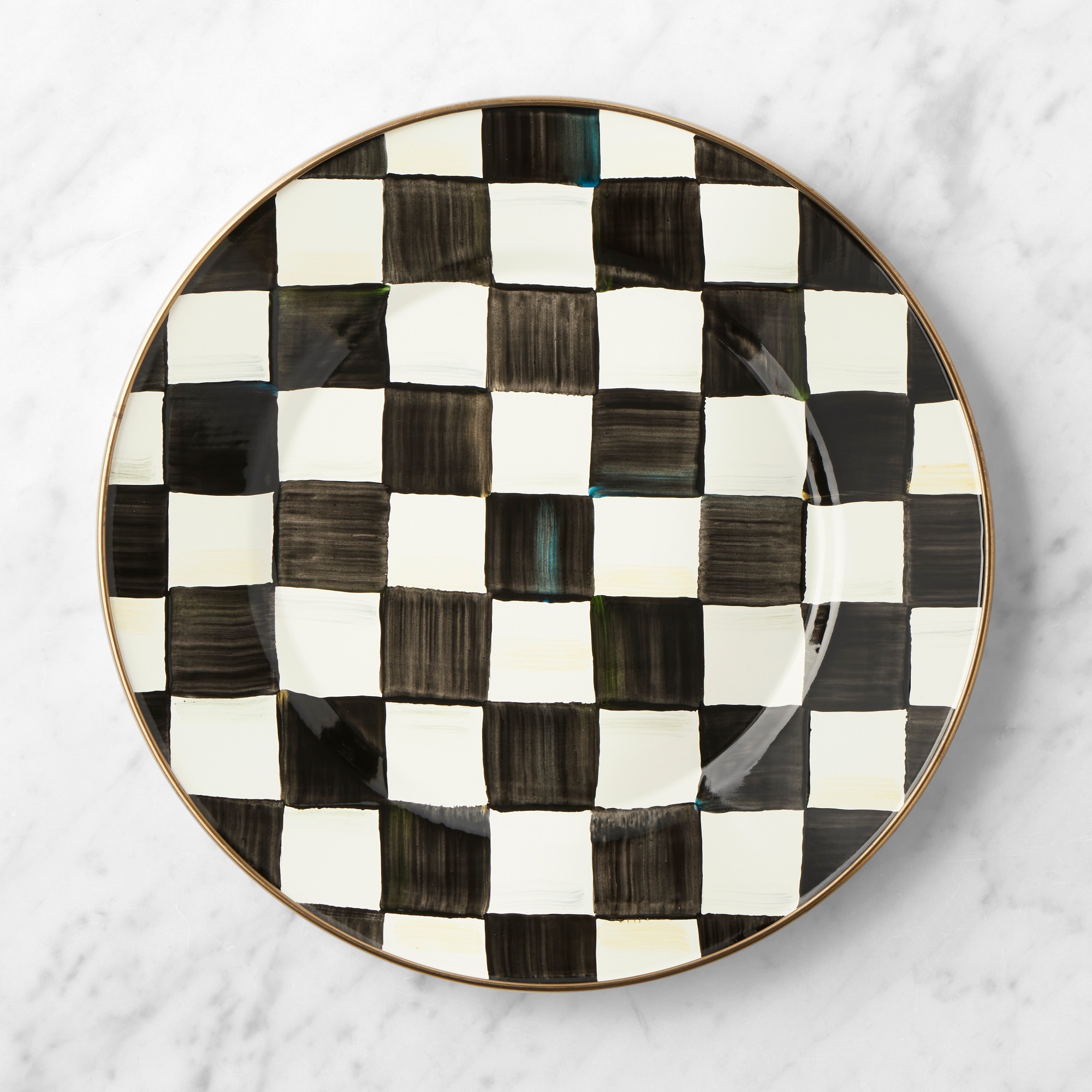 MacKenzie-Childs Courtly Check Dinner Plates Simolary simolary.com