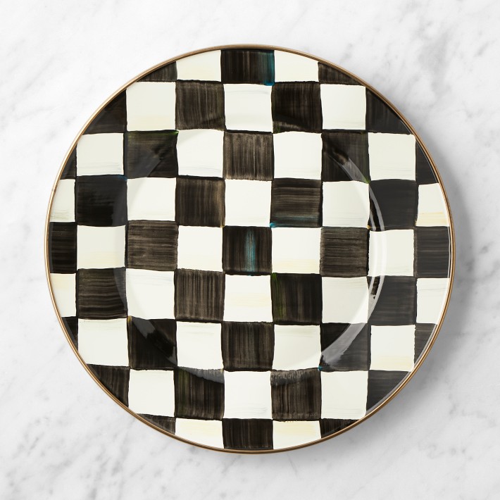 MacKenzie-Childs Courtly Check Dinner Plates | Williams Sonoma