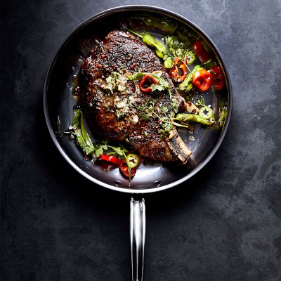 Hestan NanoBond Titanium Stainless-Steel Skillet Fry Pan with Lid Simolary simolary.com 16