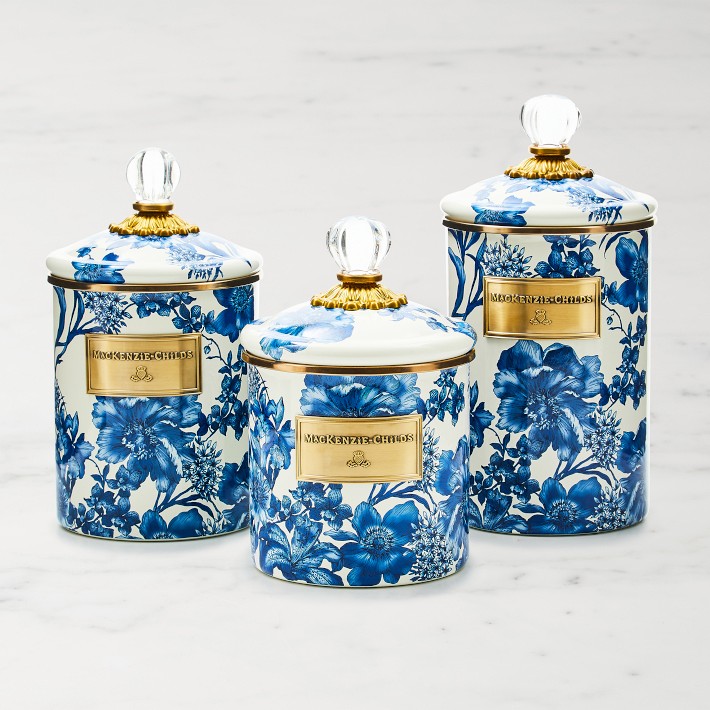 MacKenzie Childs Royal English Garden Canister | Williams Sonoma