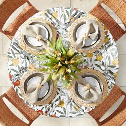 Morris &amp; Co. x Williams Sonoma Outdoor Fruit Round Tablecloth
