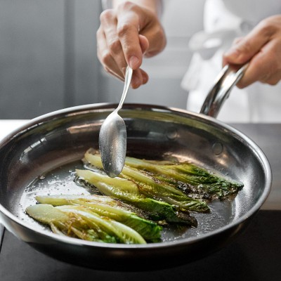 Hestan NanoBond Titanium Stainless-Steel Skillet Fry Pan with Lid Simolary simolary.com 20