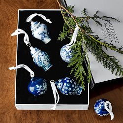 Mini Ginger Jar Ornaments, Set of 6