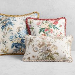 Sanderson x Giles Deacon Lakeland Paradis Pillow Cover, Carmine