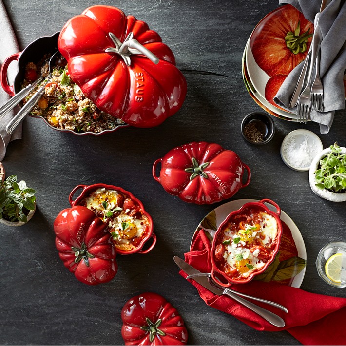 Staub Cast-Iron Tomato Cocotte | Williams Sonoma