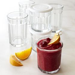 Working Glasses with Lids, 24-oz, Set of 4