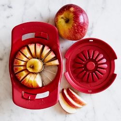 Williams Sonoma Prep Tools Adjustable Apple Slicer &amp; Corer, Red