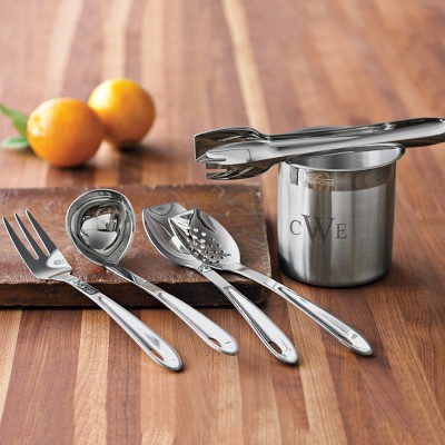 All-Clad Cook & Serve Stainless-Steel Utensils with Utensil Holder, Set of 6 Simolary simolary.com 17