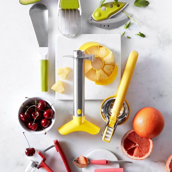 ウィリアムズ ソノマ ピゼルアイロン Stainless-Steel Pineapple Slicer & Dicer | Fruit Tools | Williams