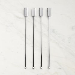 ANNA New York Striations Cocktail Stirrers, Set of 4