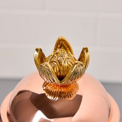 Ruffoni Glass Canisters with Lotus Knob, Set of 3