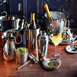 Stainless-Steel Hammered Cocktail Shaker