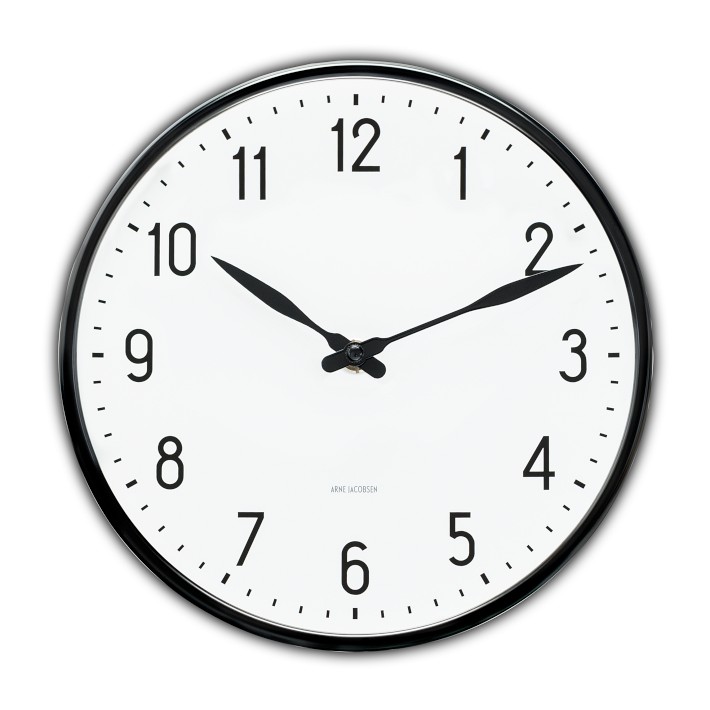 アルネヤコブセン　 Station Wall Clock　16cm Arne Jacobsen Station Wall Clock | Williams Sonoma