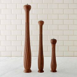 Williams Sonoma Convex Twist Walnut Pepper Mill, 30"