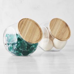 Hold Everything Angled Glass Jar