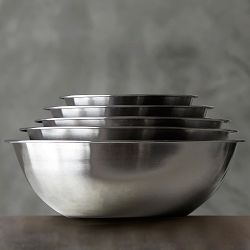 Stainless-Steel Restaurant Mixing Bowls